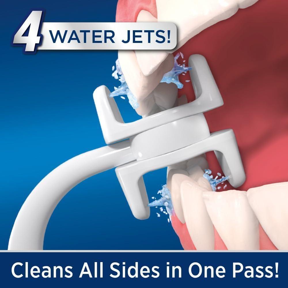 Ontel Miracle Smile Deluxe Pro Water Flosser | 360° Cleaning Technology for a Healthier Smile
