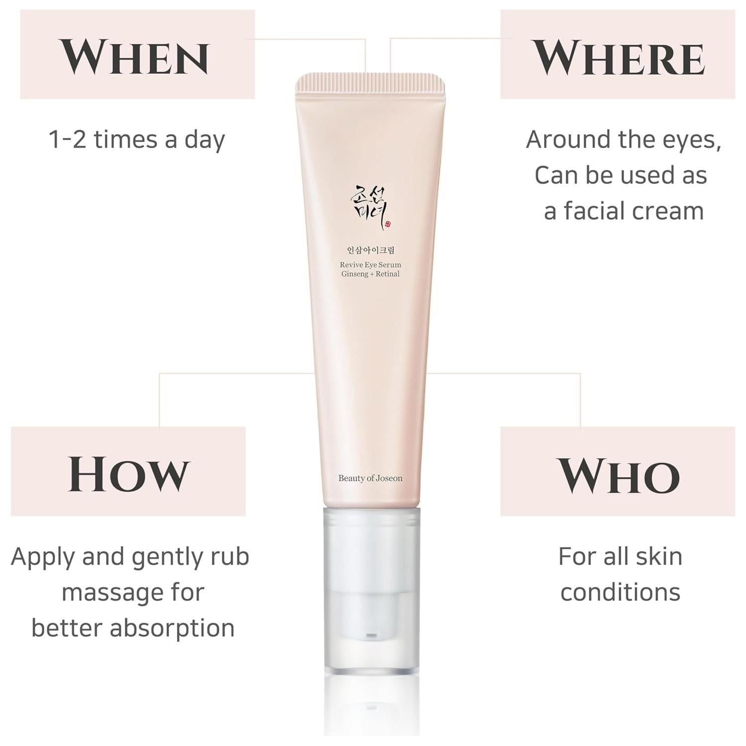 Beauty of Joseon Revive Eye Serum | Retinal & Ginseng Renewal Treatment 30ml Beauty of Joseon