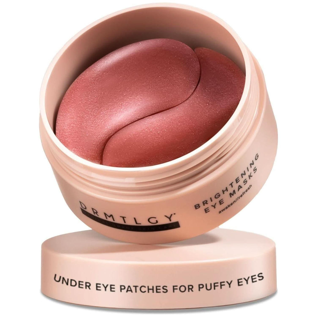 DRMTLGY Brightening Eye Masks 60 Under Eye Patches | Caffeine-Infused Hydration & Puffiness Reduction