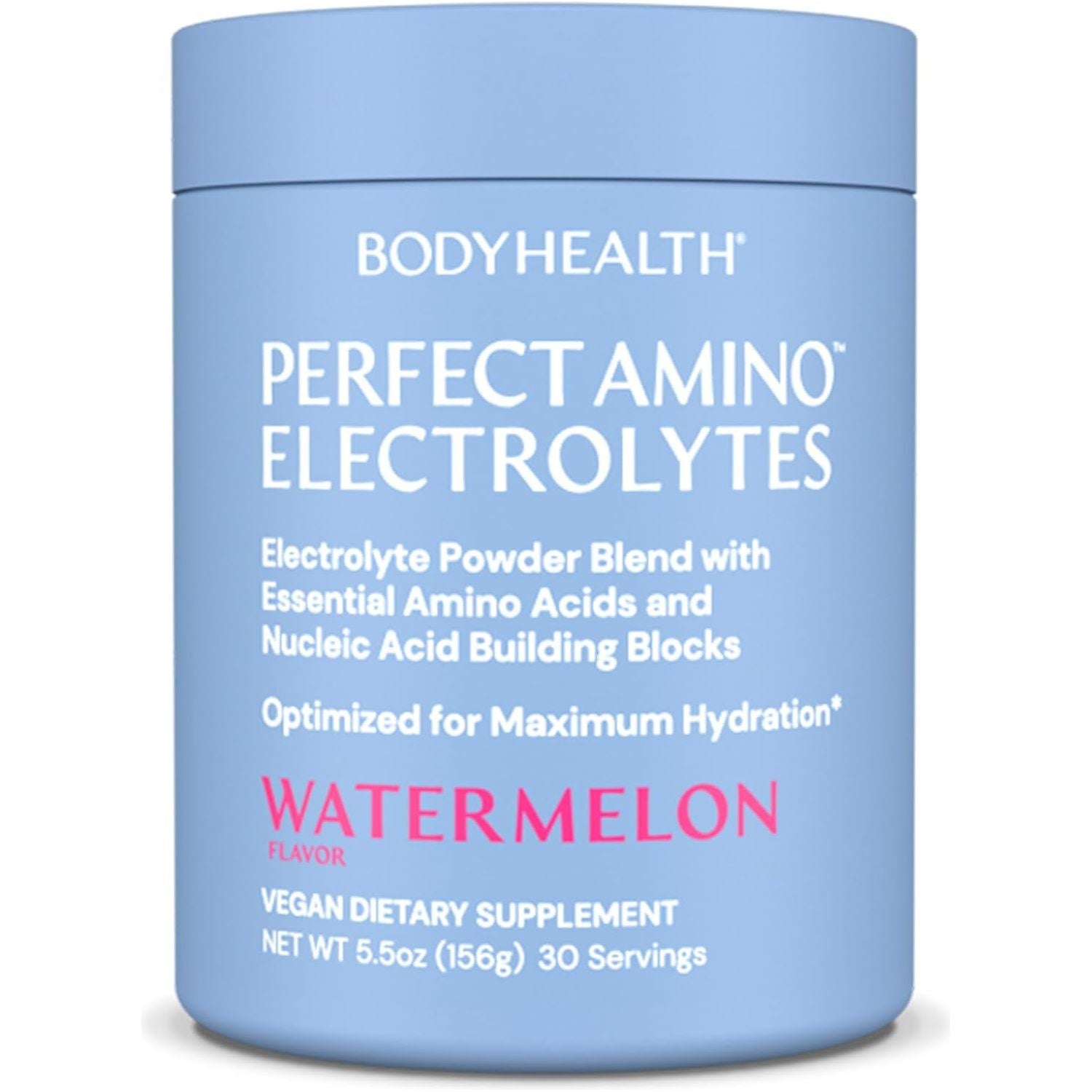 BodyHealth PerfectAmino Electrolytes – 156g (30 Servings) Watermelon | Sugar-Free Hydration + Muscle Support