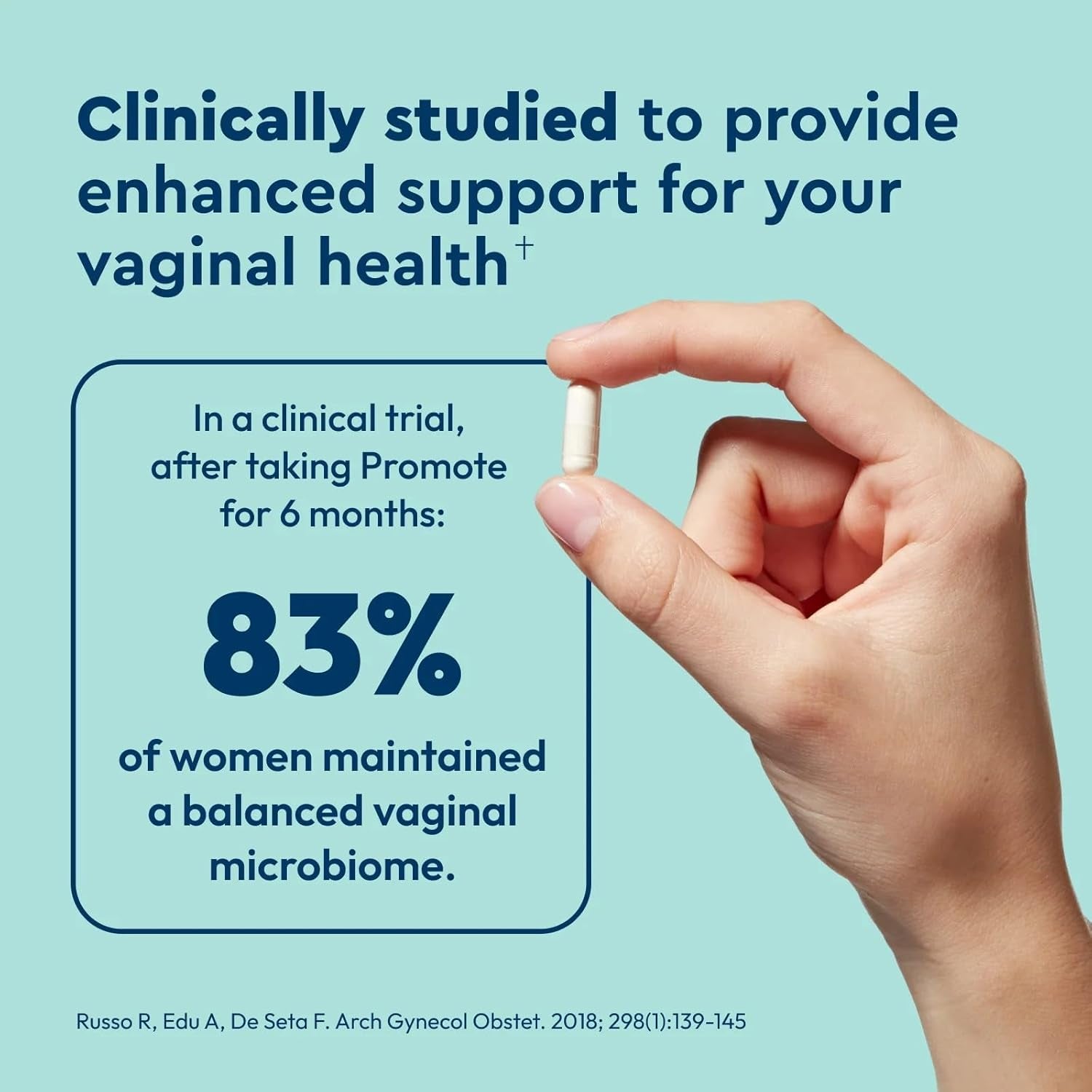 Uqora Promote 15 Capsules | Probiotic Vaginal Health Support with Lactoferrin & Lactobacillus Strains