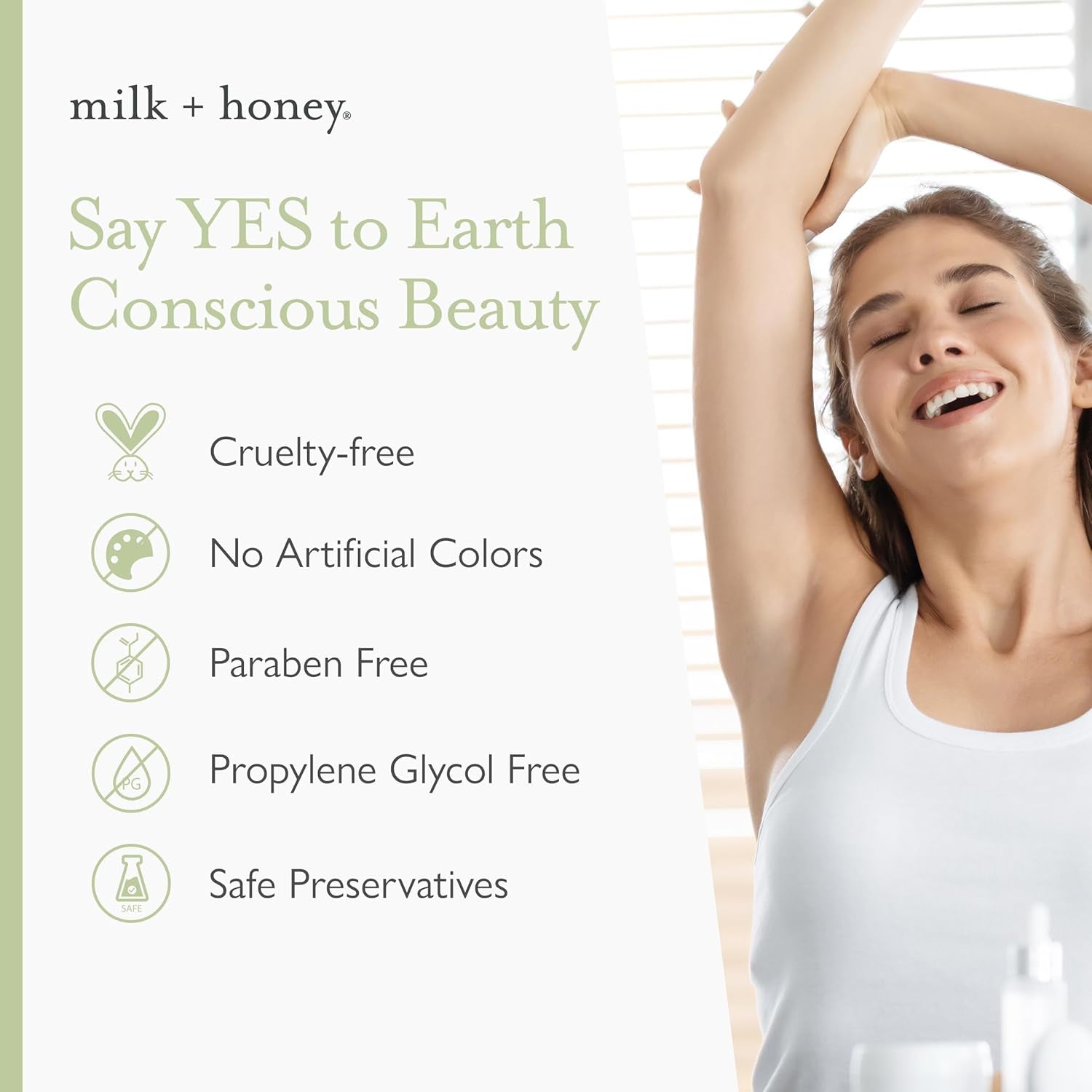 milk + honey Cream Deodorant No. 46 – 2.25 oz | A nourishing, aluminum-free cream deodorant with a warm, calming blend of sandalwood, vetiver, and cardamom.