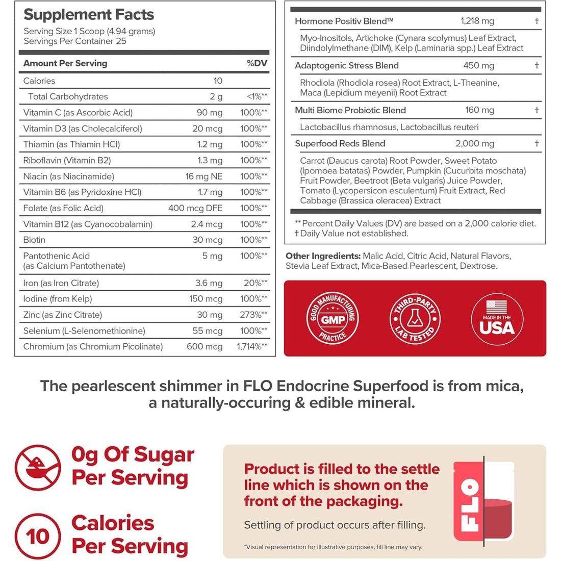 O Positiv FLO Women's Endocrine Superfood Powder 25 Servings