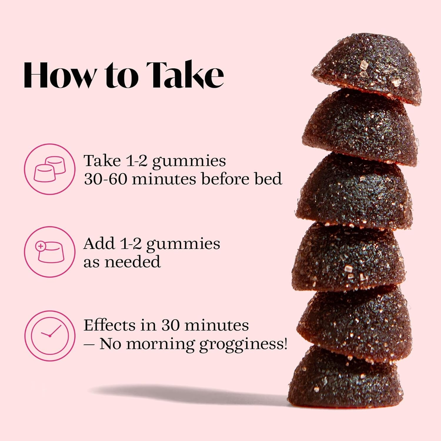 Winged Wellness Sleepyhead Calming Sleep Gummies for Women Blueberry Lavender 60 Gummies | Natural Melatonin & Herbal Support