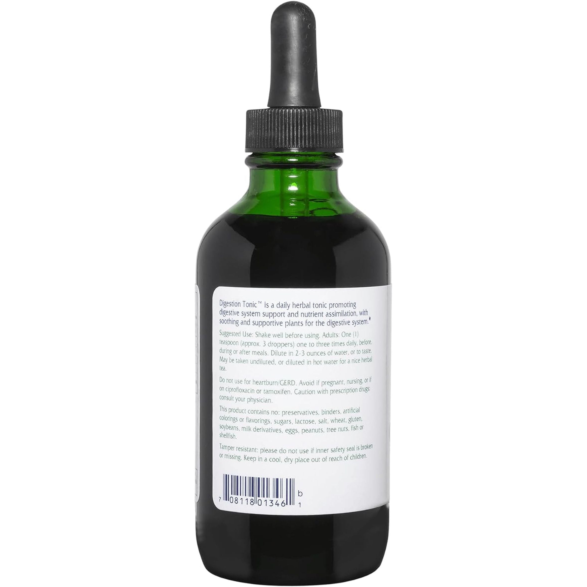 Vitanica Digestion Tonic 120ml | Natural Liquid Support for Gas, Bloating & Indigestion Relief