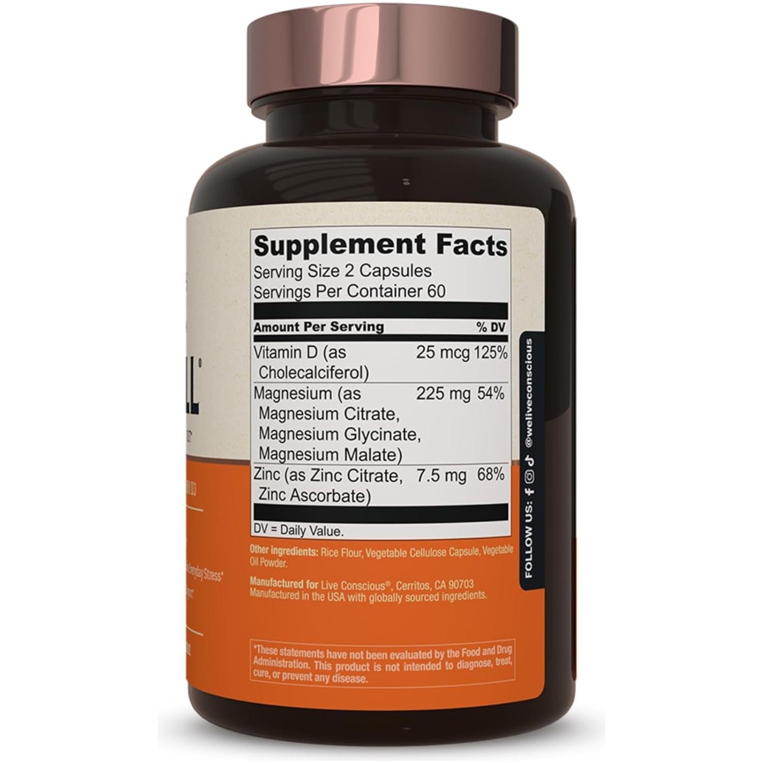 Live Conscious MAGWELL 120 Capsules | 3-in-1 Advanced Formula Build a stronger foundation for your health.