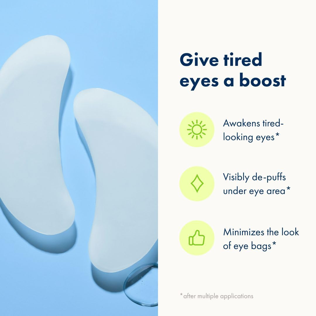 HERO COSMETICS Mighty Patch™ for Tired Eyes – 6 Patches | Hydrogel Eye Patches with Niacinamide, Hyaluronic Acid & Panthenol