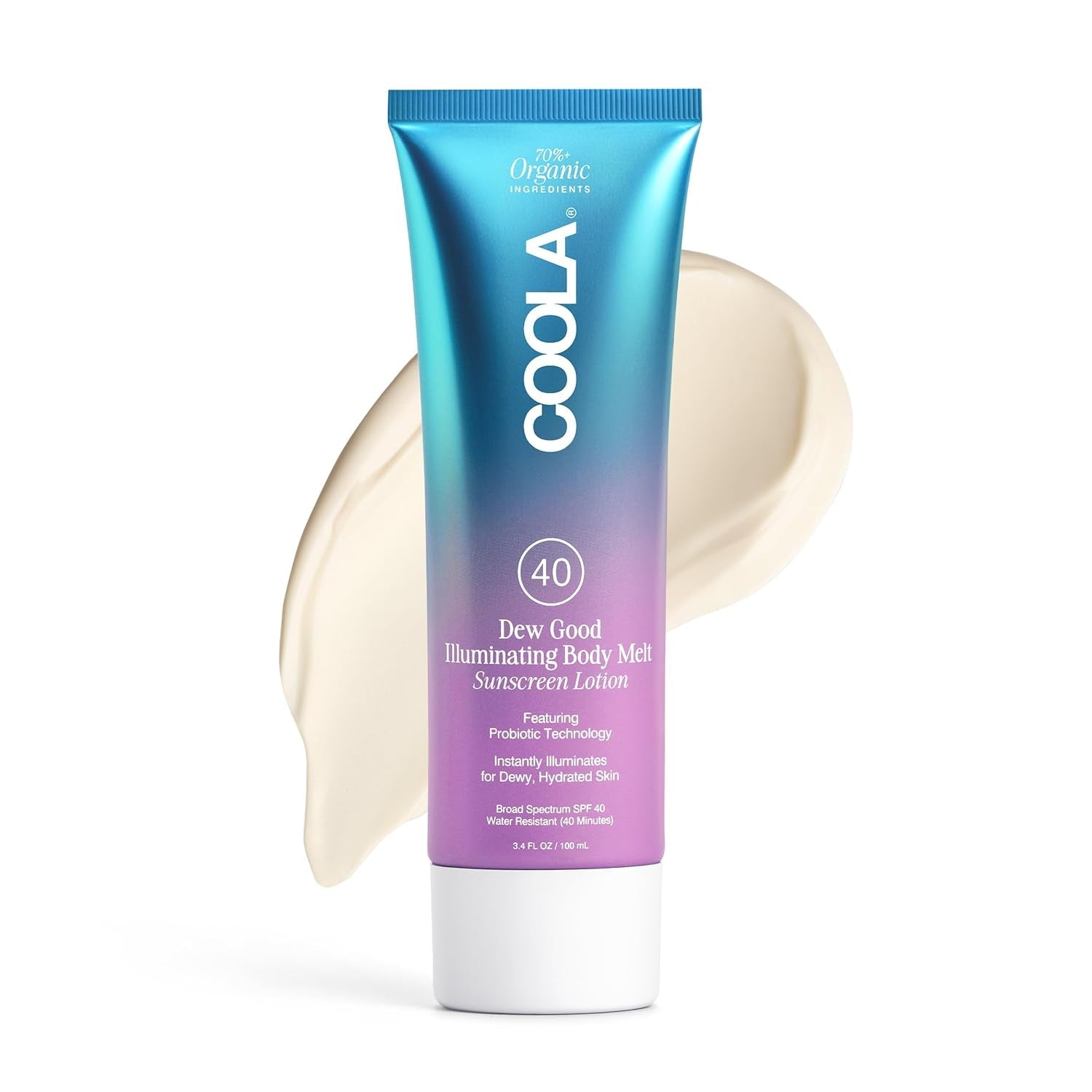 COOLA Dew Good Illuminating Body Melt SPF 40 147ml | Glowing Hydration Meets High SPF Protection