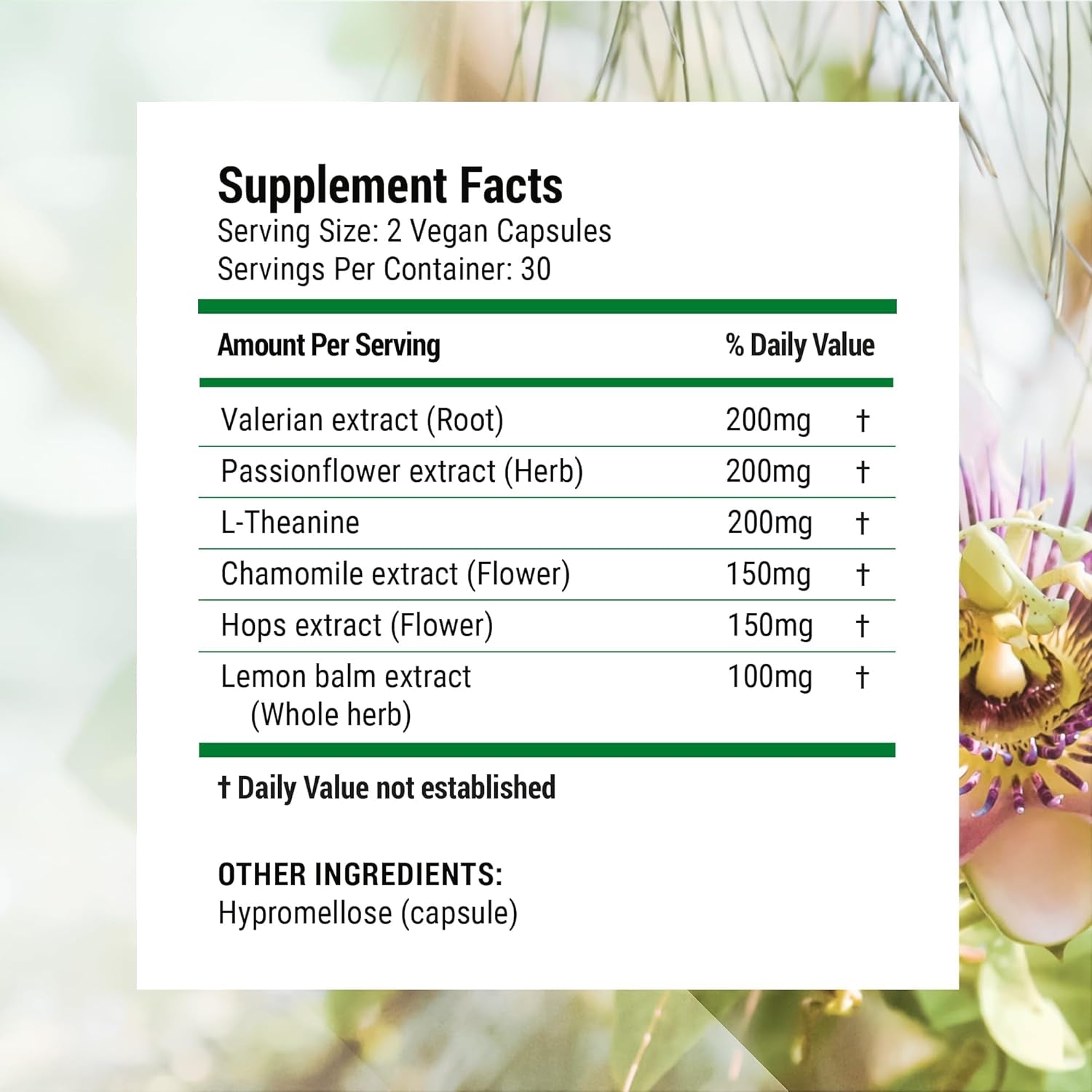 Nested Naturals Luna Gentle Sleep Supplement (Melatonin-Free) – 60 Vegan Capsules | Natural, Non-Habit Forming Sleep Aid