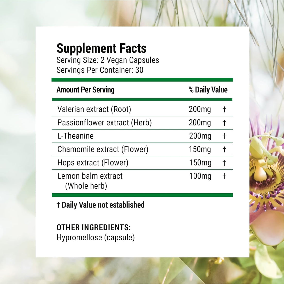 Nested Naturals Luna Gentle Sleep Supplement (Melatonin-Free) – 60 Vegan Capsules | Natural, Non-Habit Forming Sleep Aid