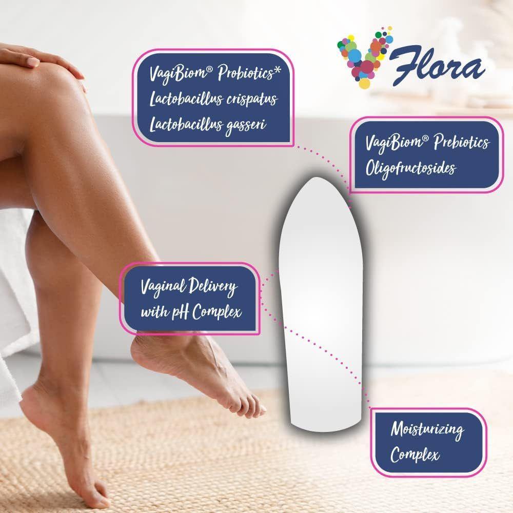 VagiBiom VFlora: 5-Day Advance Intimate Flora Balancer - 5 Suppositories | pH Balance & Vaginal Health Support