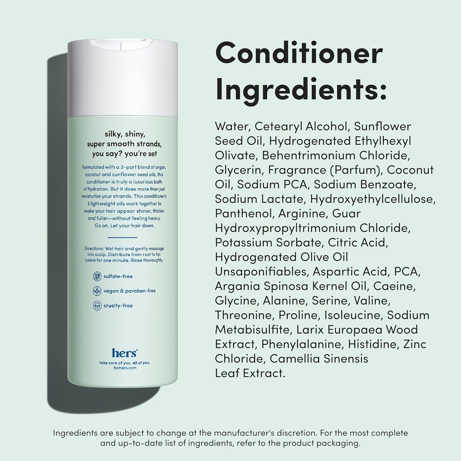 Hers Triple Threat Conditioner 2-Pack: Weightless Daily Conditioner for Fine & Thinning Hair