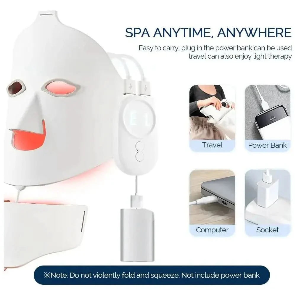 7-Color LED Silicone Face Mask Skin Rejuvenation & Acne Treatment