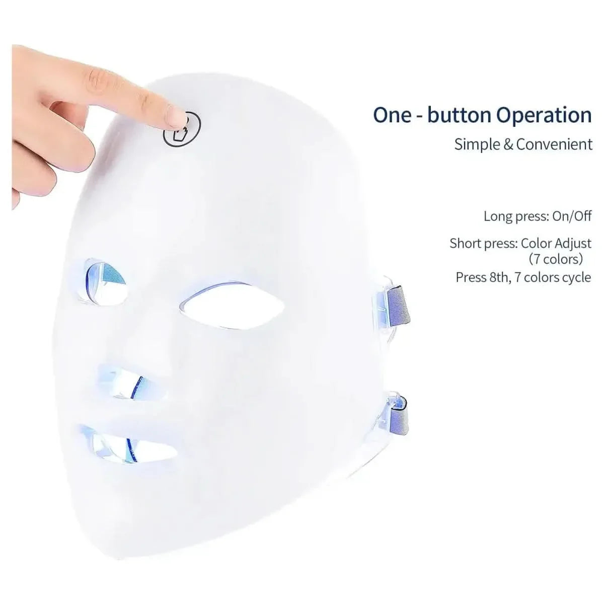7 Colors Cycle Beauty Mask LED Light Therapy for Glowing Skin