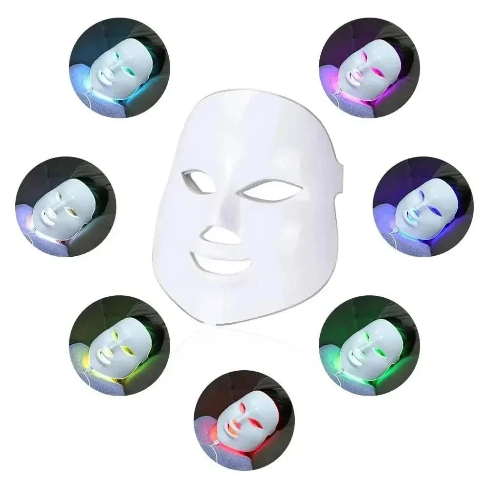 7 Colors LED Facial Mask Advanced Light Therapy for Anti-Aging & Radiant Skin