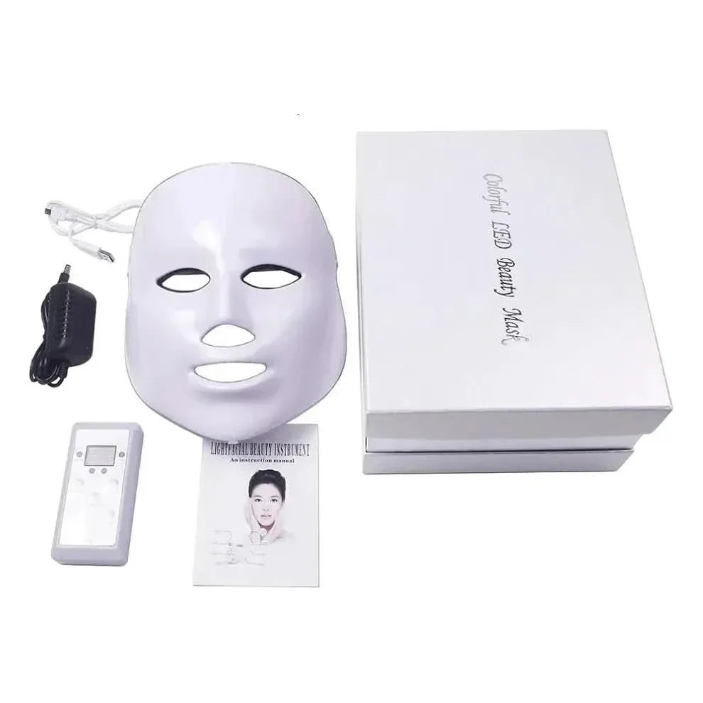 7 Colors LED Facial Mask Advanced Light Therapy for Anti-Aging & Radiant Skin