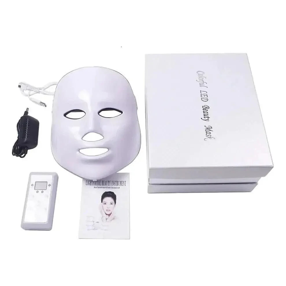 7 Colors LED Facial Mask Advanced Light Therapy for Anti-Aging & Radiant Skin