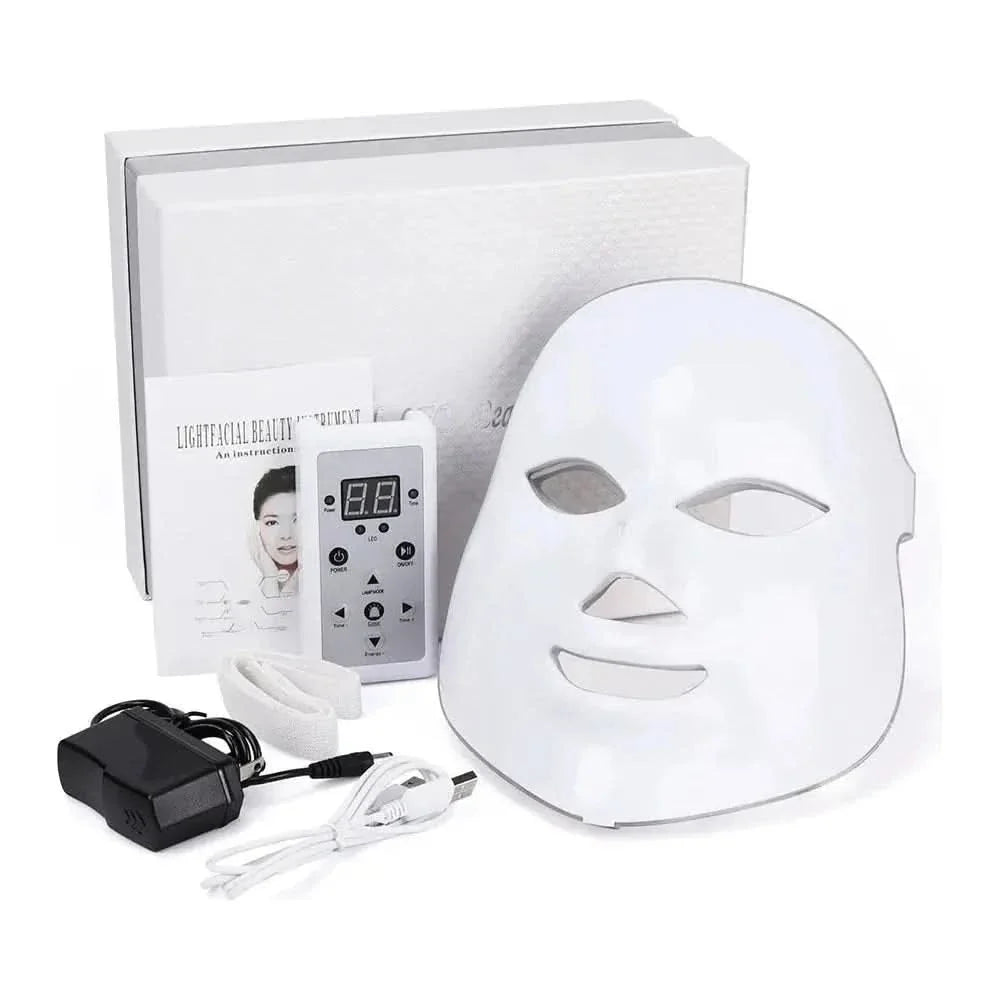 7 Colors LED Facial Mask Advanced Light Therapy for Anti-Aging & Radiant Skin