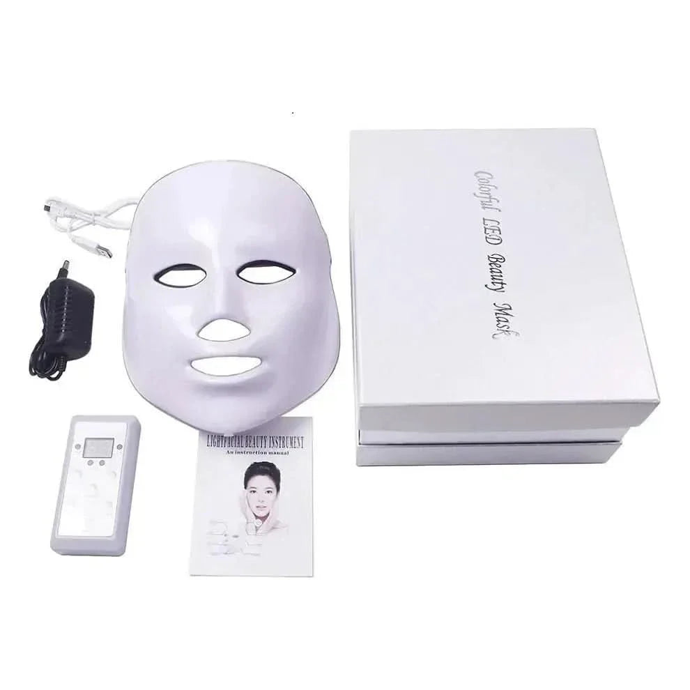 7 Colors LED Facial Mask Advanced Light Therapy for Anti-Aging & Radiant Skin