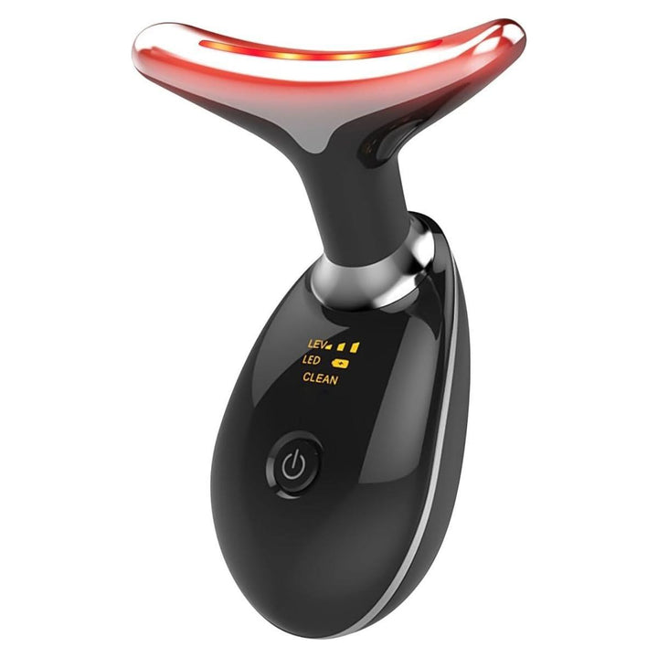 7-In-1 Deplux Face & Neck Massager - Skin Tightening Therapy (Black)