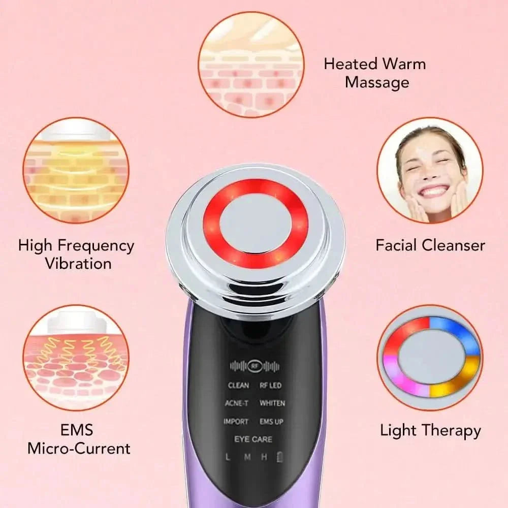 7-in-1 Facial Massager Advanced Anti-Aging Therapy & Skin Rejuvenation