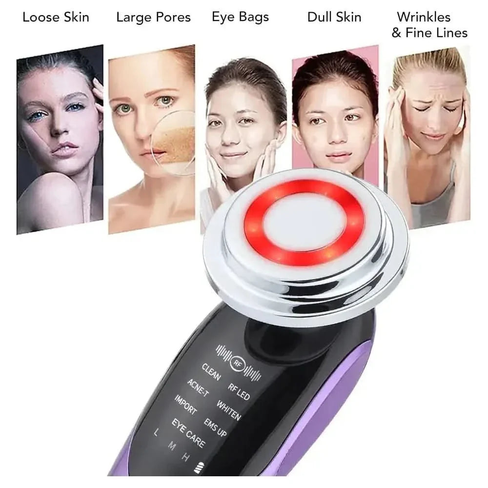7-in-1 Facial Massager Advanced Anti-Aging Therapy & Skin Rejuvenation