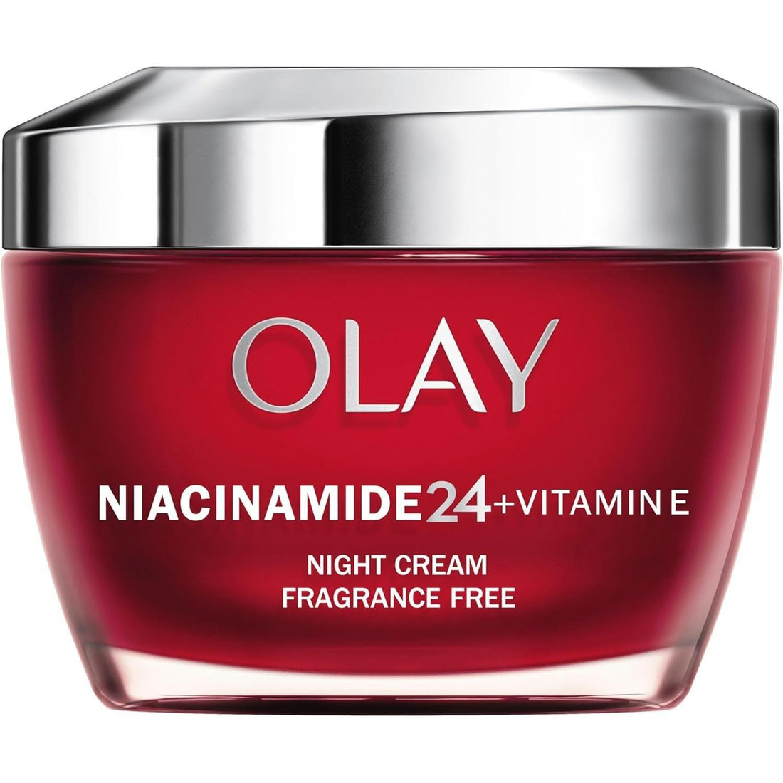 Olay Niacinamide 24 + Vitamin E Moisturiser Night Cream 50ml | Overnight Skin Renewal with Shea Butter