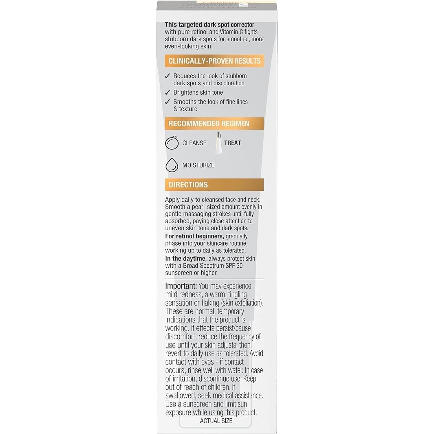 Neutrogena Rapid Tone Repair | Retinol + Vitamin C Dark Spot Corrector 30ml Neutrogena