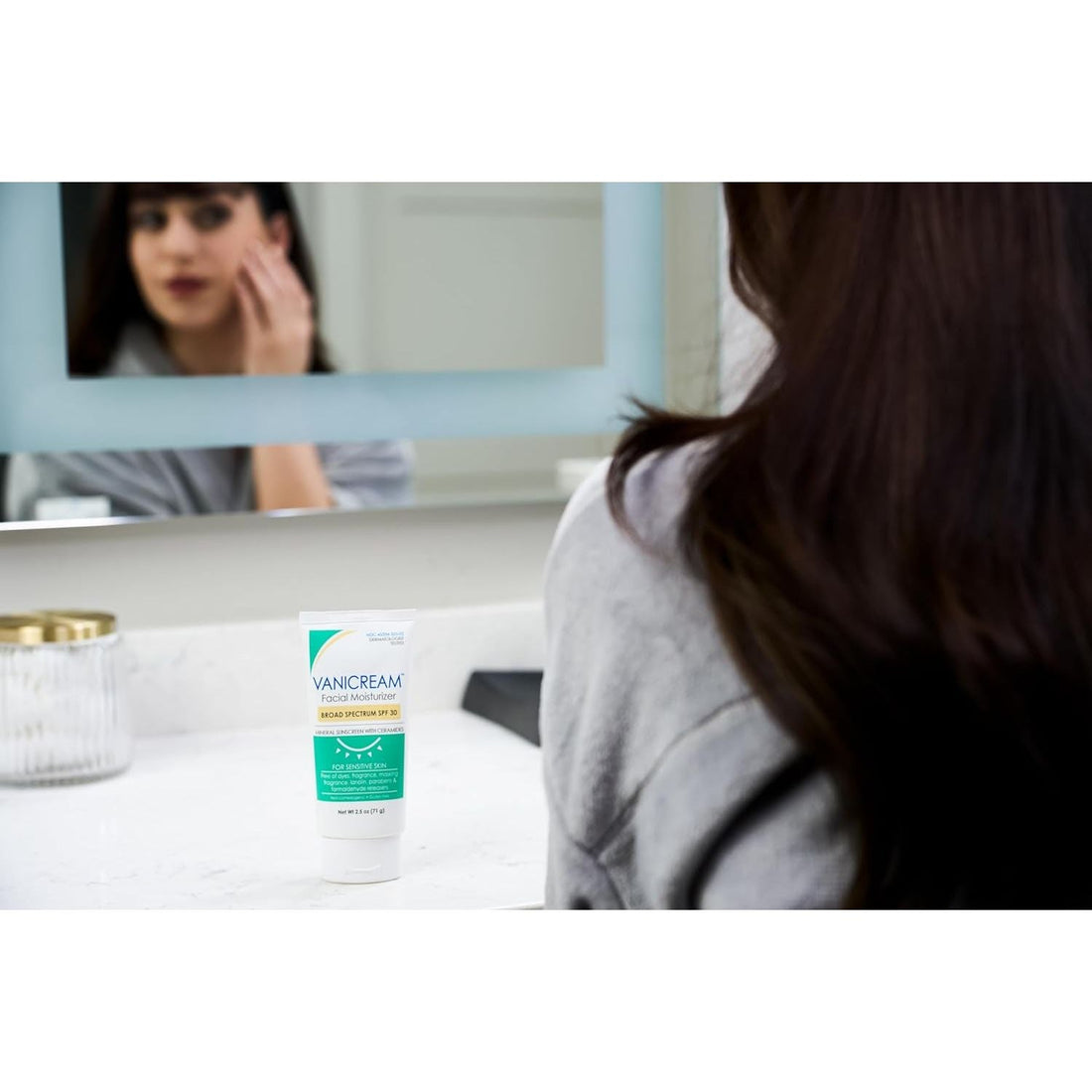 Vanicream Facial Moisturizer with SPF 30 71g | Mineral Sunscreen for Sensitive Skin with Ceramides & Zinc Oxide