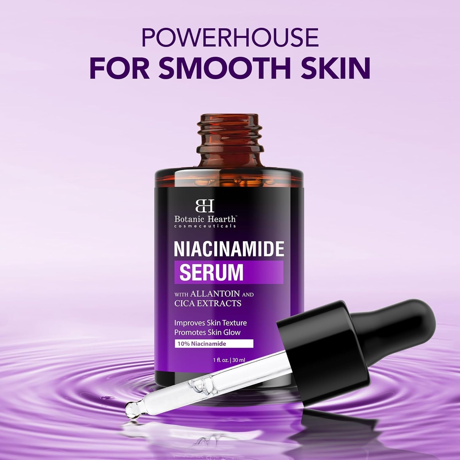 Botanic Hearth Niacinamide Serum 30ml | Pore-Refining, Brightening Serum for Glowing, Even Skin