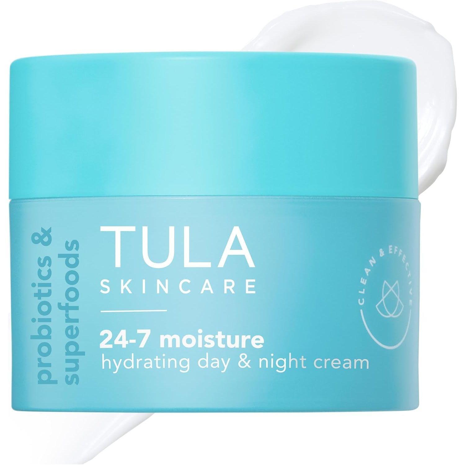 TULA SKINCARE 24-7 Moisture Hydrating Day & Night Cream (Regular) - 43g | Lightweight, Nourishing Moisturizer