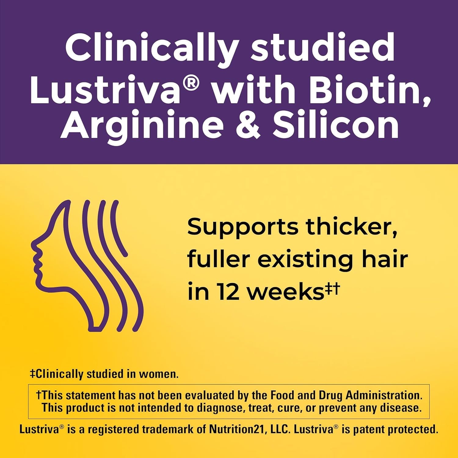 Nature Made Hair Growth Softgels & 30 Softgels Clinically Proven Formula for Thicker, Fuller Hair in 12 Weeks