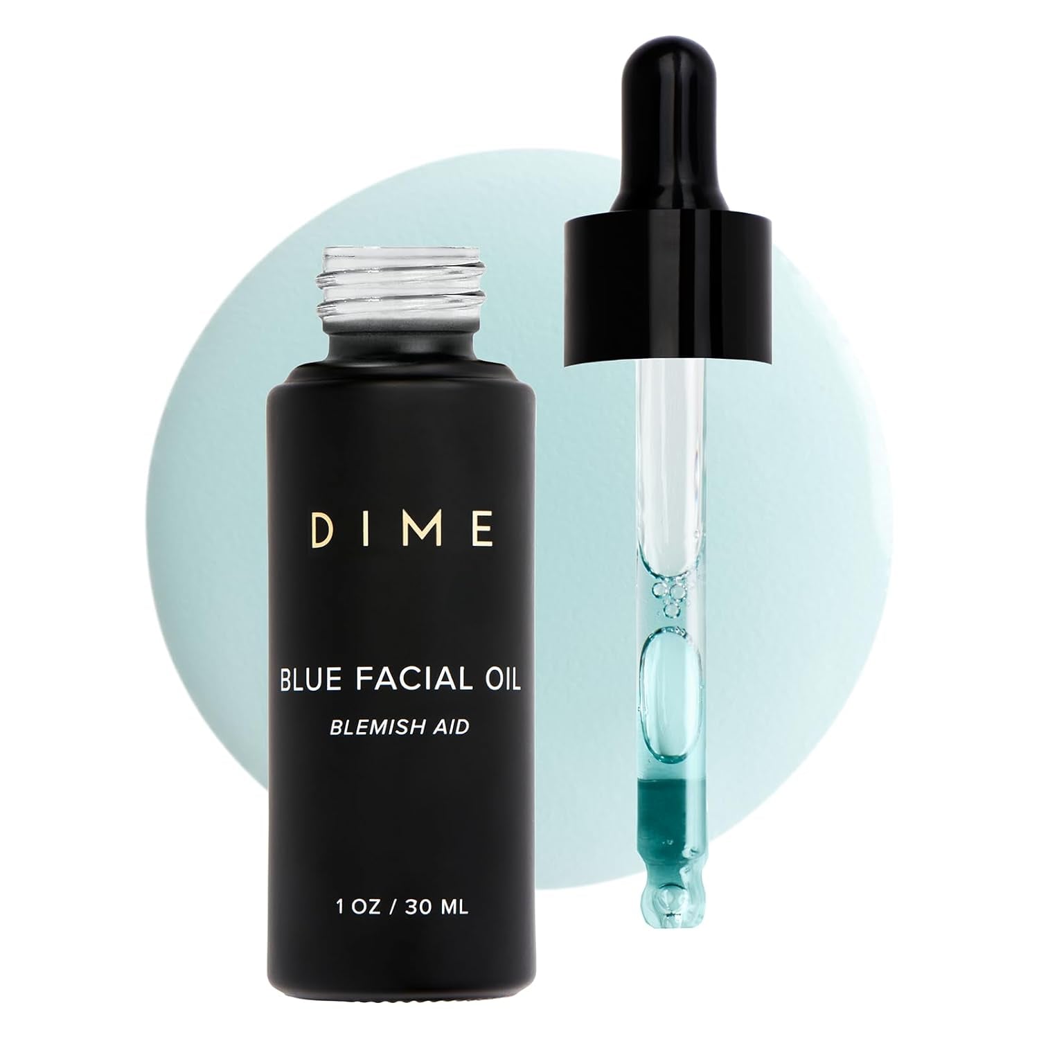 DIME Blue Facial Oil - 30ml | Calming Hydration & Blemish Relief with Blue Tansy & Rosehip