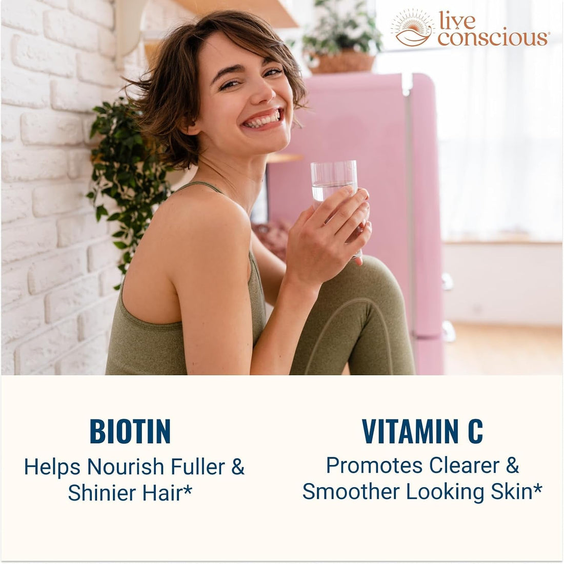 Live Conscious Beyond Collagen Supercharged 90 Capsules | 5 Collagen Types + Biotin & Vitamin C |  Unlock your most radiant beauty from within.