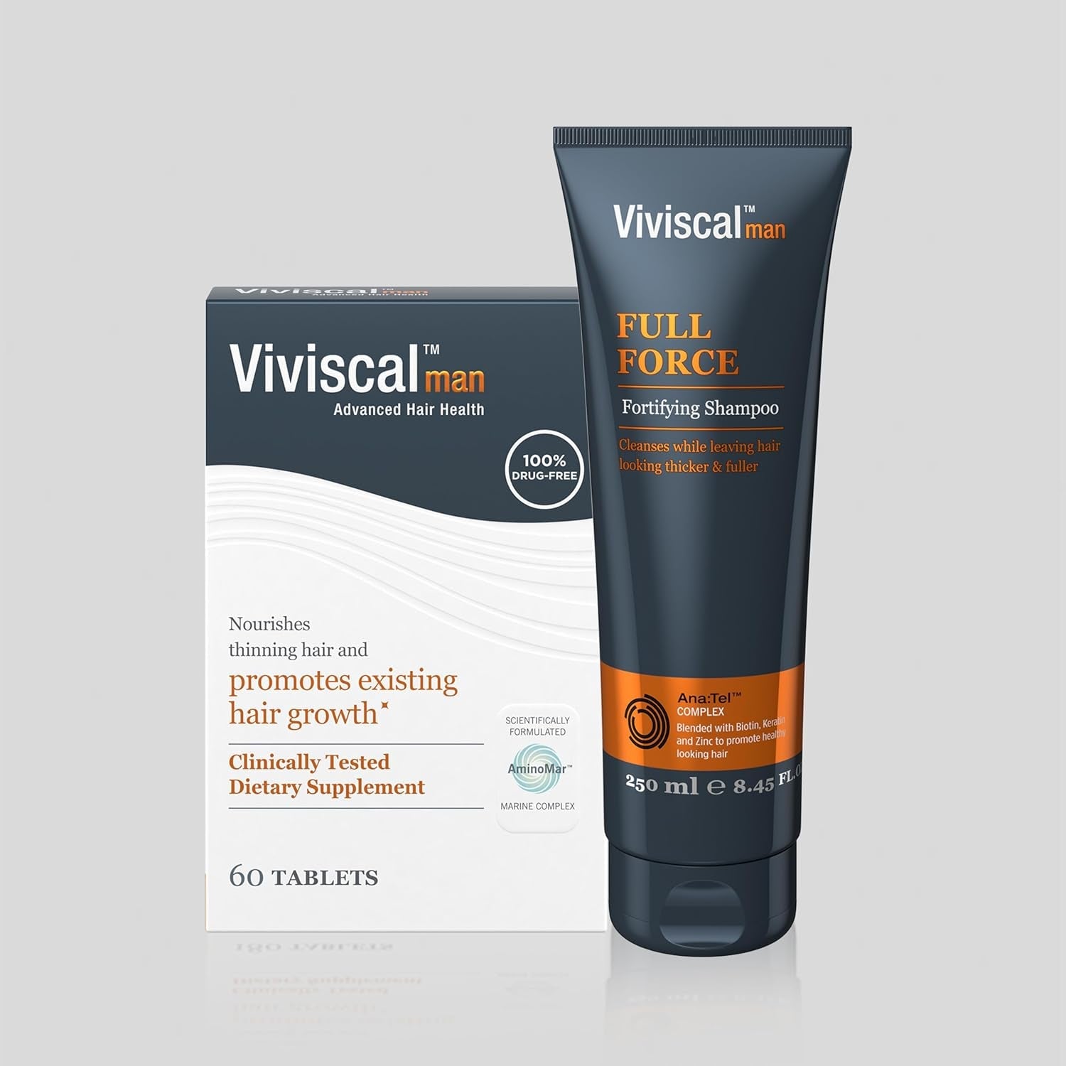 Viviscal Man Advanced Hair Health – 60 Tablets Clinically Proven Drug-Free Hair Growth for Men