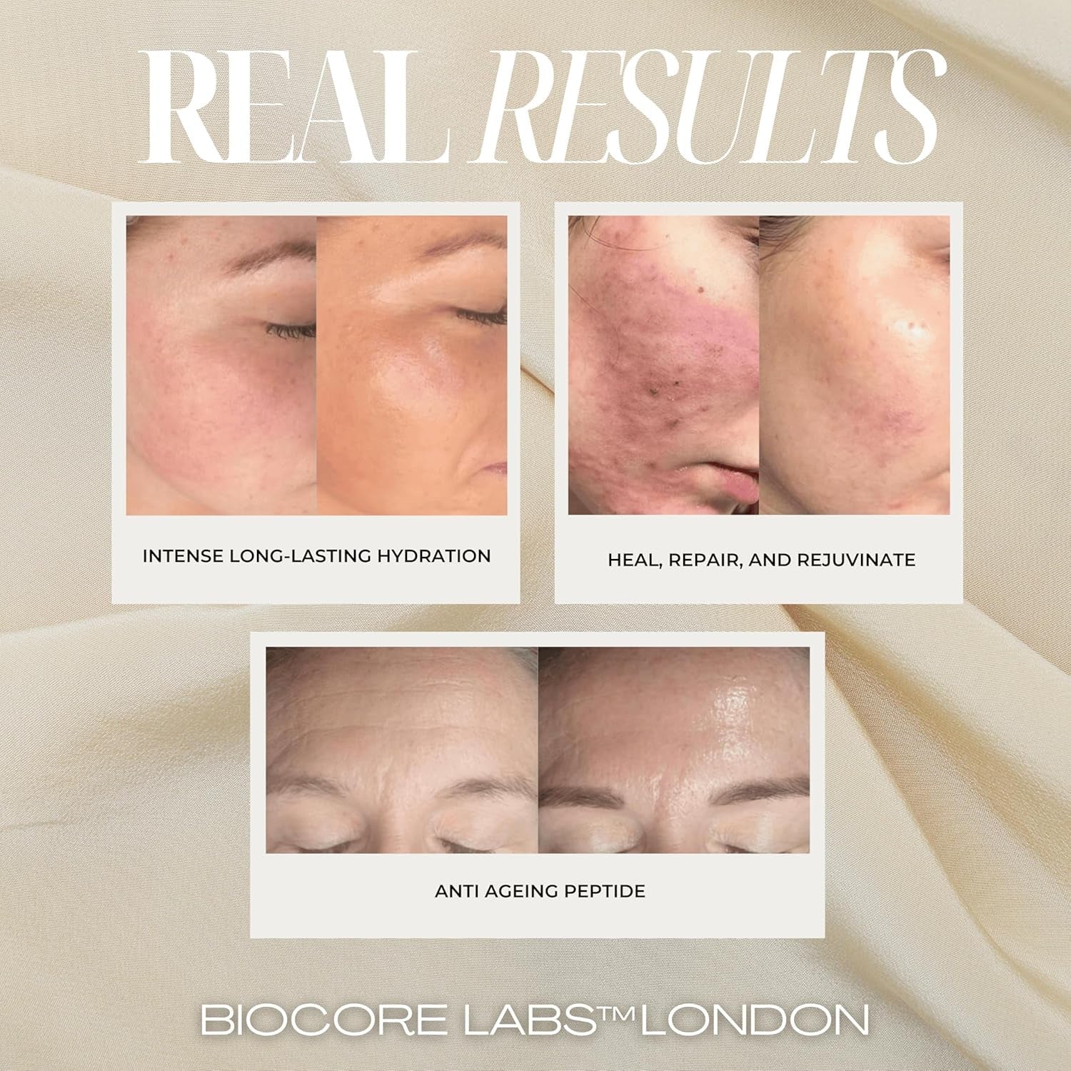 BIOCORE LABS 3-In-1 Snail Mucin Super Serum 100ml | Hydrates, Firms & Plumps with 80% Snail Filtrate, Peptides & Hyaluronic Acid