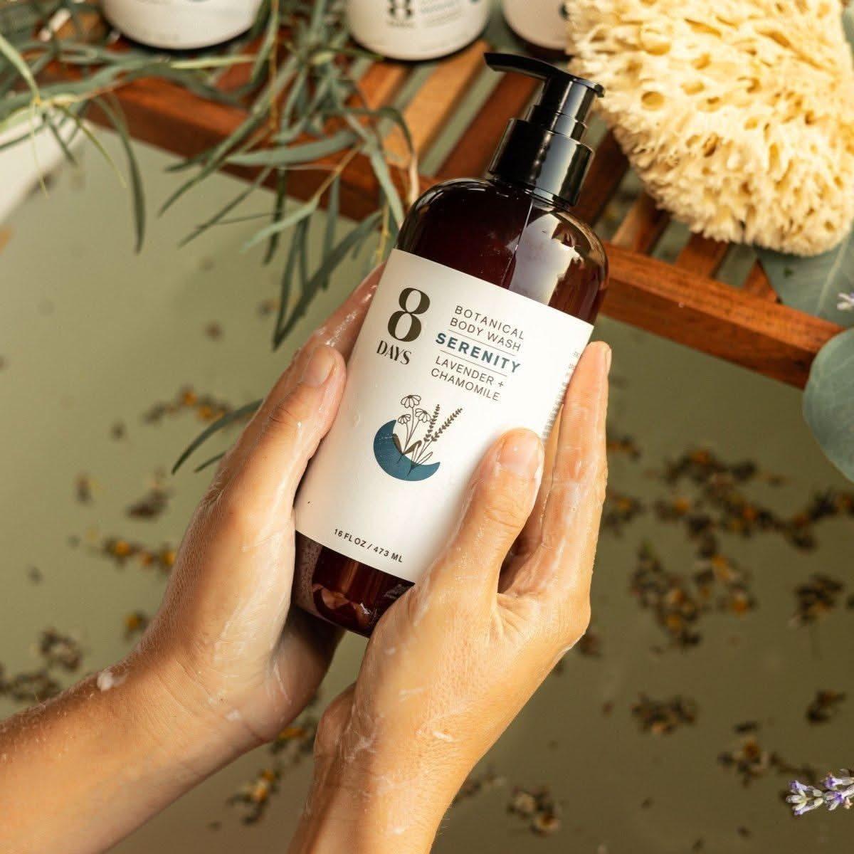 8 Days Botanical Body Wash Luxurious Plant-Based Cleanser (273ml)