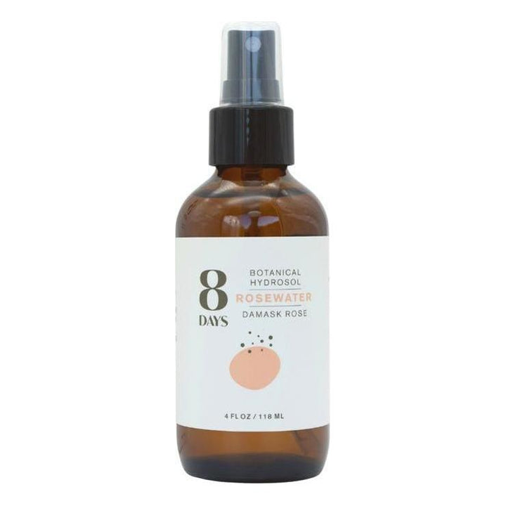 8 Days Botanical Hydrosol Pure Organic Rosewater (120ml)