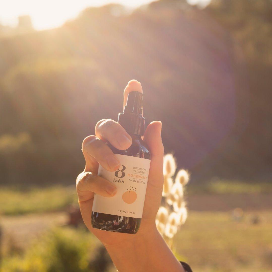 8 Days Botanical Hydrosol Pure Organic Rosewater (120ml)