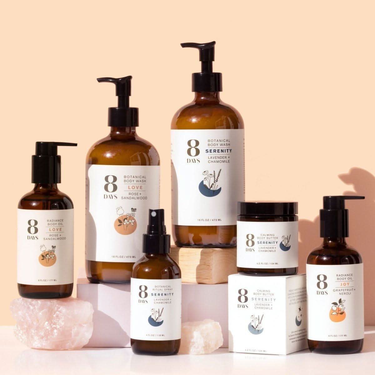 8 Days Radiance Body Oil Deeply Nourishing Botanical Elixir (180ml)