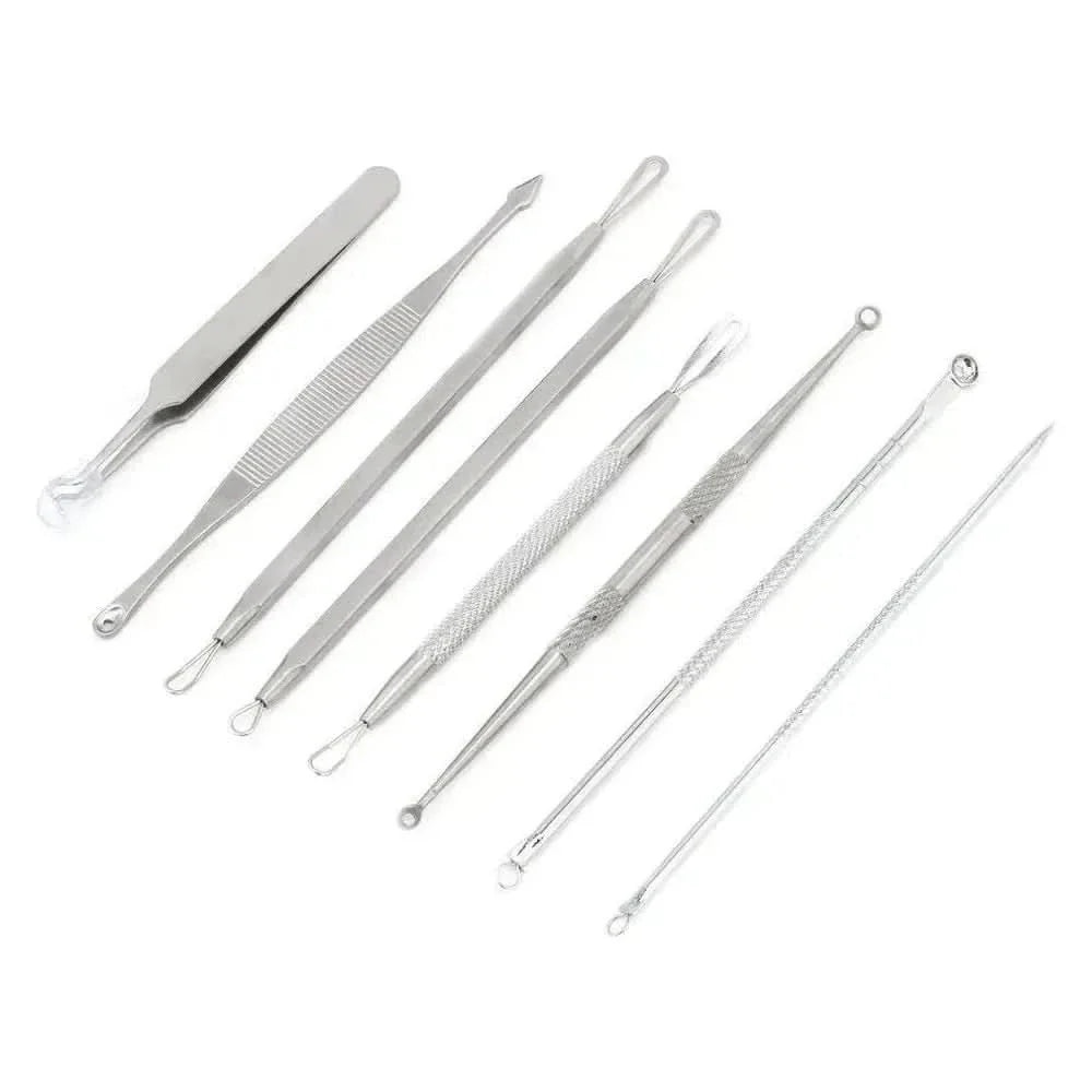 8-Piece Stainless Steel Blackhead & Acne Remover Set