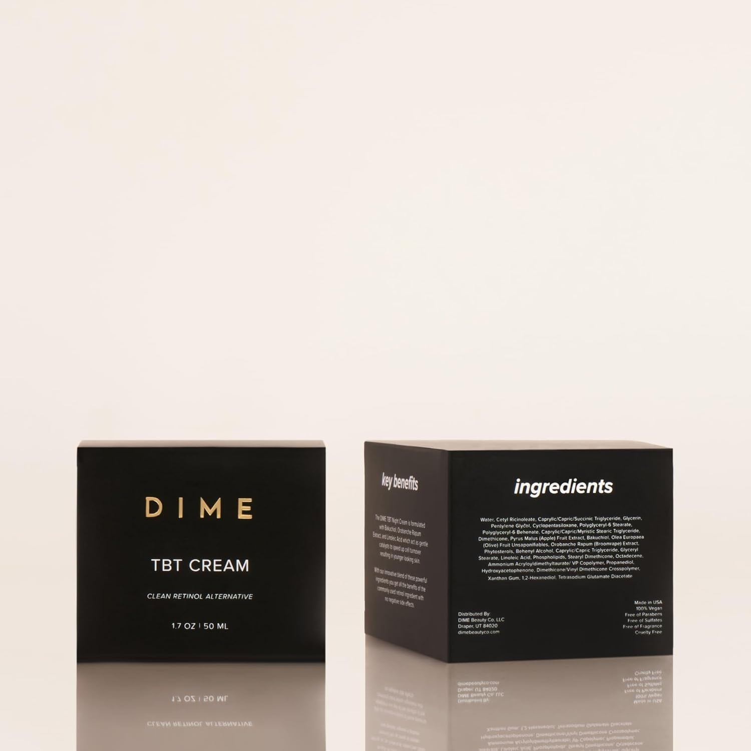 DIME TBT Cream - 50ml | Retinol Alternative Night Moisturizer for Firming & Anti-Aging