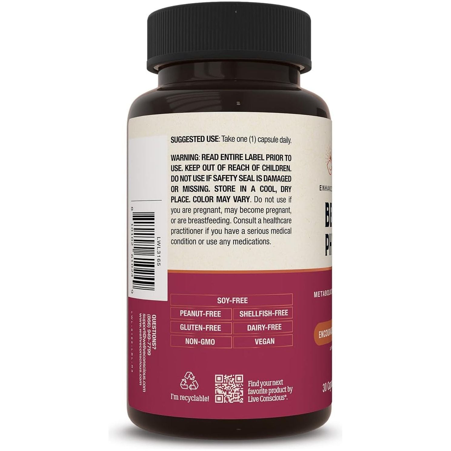 Live Conscious Berberine Phytosome 30 Capsules | 9 x Better Absorption Experience a revolutionary leap in metabolic support.
