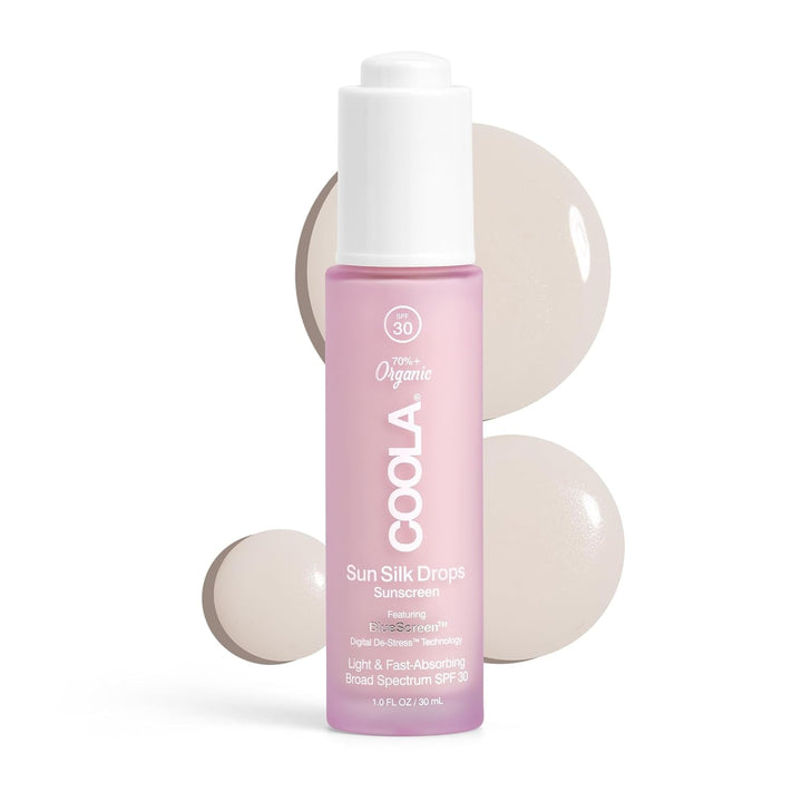 COOLA Sun Silk Drops Sunscreen 30ml | Daily SPF 30 + Blue Light & Pollution Defense