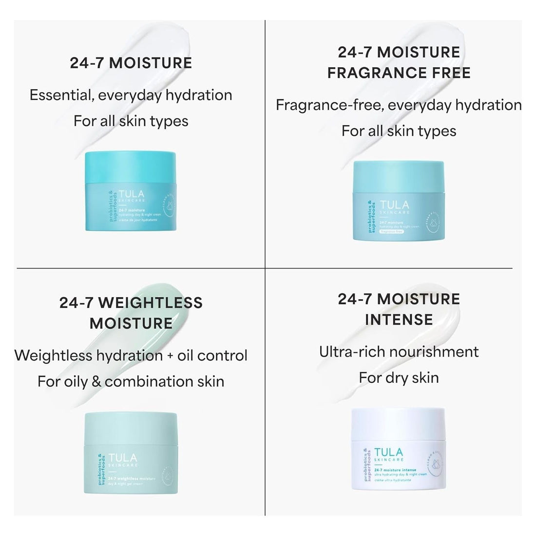 TULA SKINCARE 24-7 Weightless Moisture Day & Night Gel Cream - 43g | Hydrating & Balancing Moisturizer
