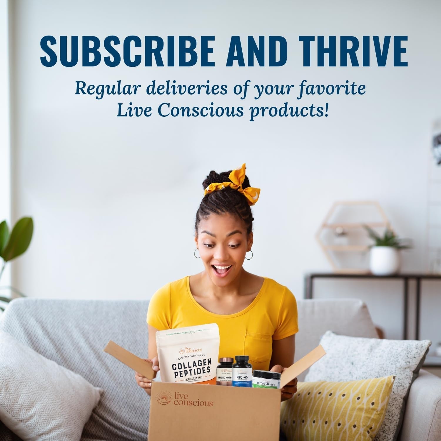 Live Conscious Collagen Peptides (Unflavored) 220g | Youthful Skin, Hair & Nail Support | 20 Servings