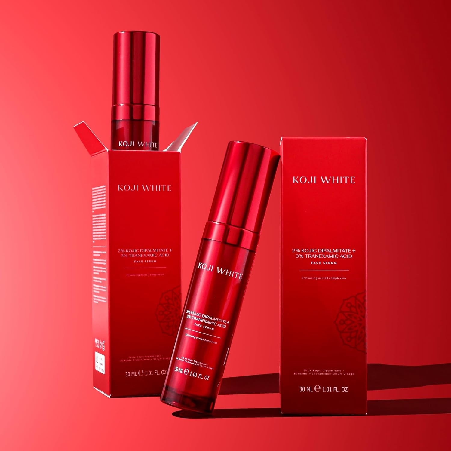 Koji White Kojic Dipalmitate + Tranexamic Acid Dark Spot Serum 30 ml | Brightens, Evens Skin Tone & Smooths Texture