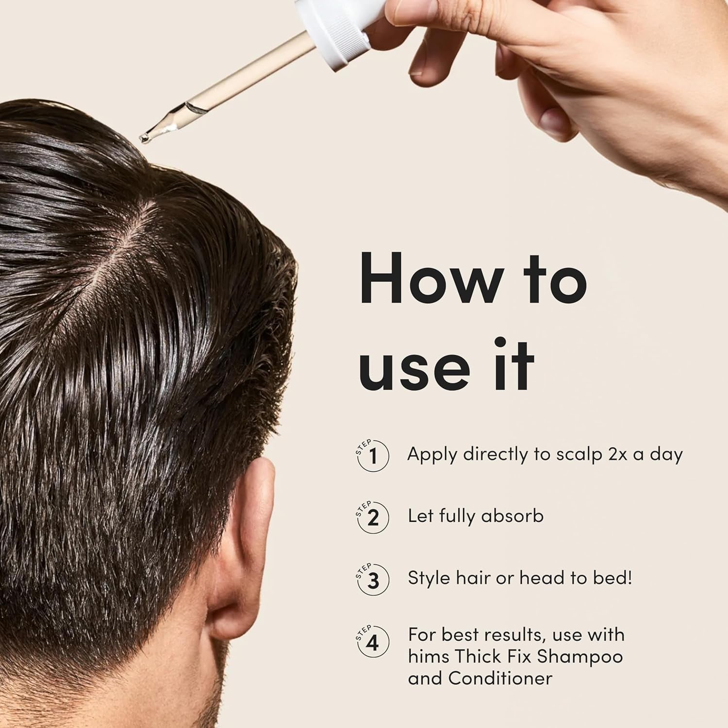 Hims Hair Growth Treatment Unscented, 60ml (2 Pack - 60ml each) | Clinically Proven 5% Minoxidil for Men