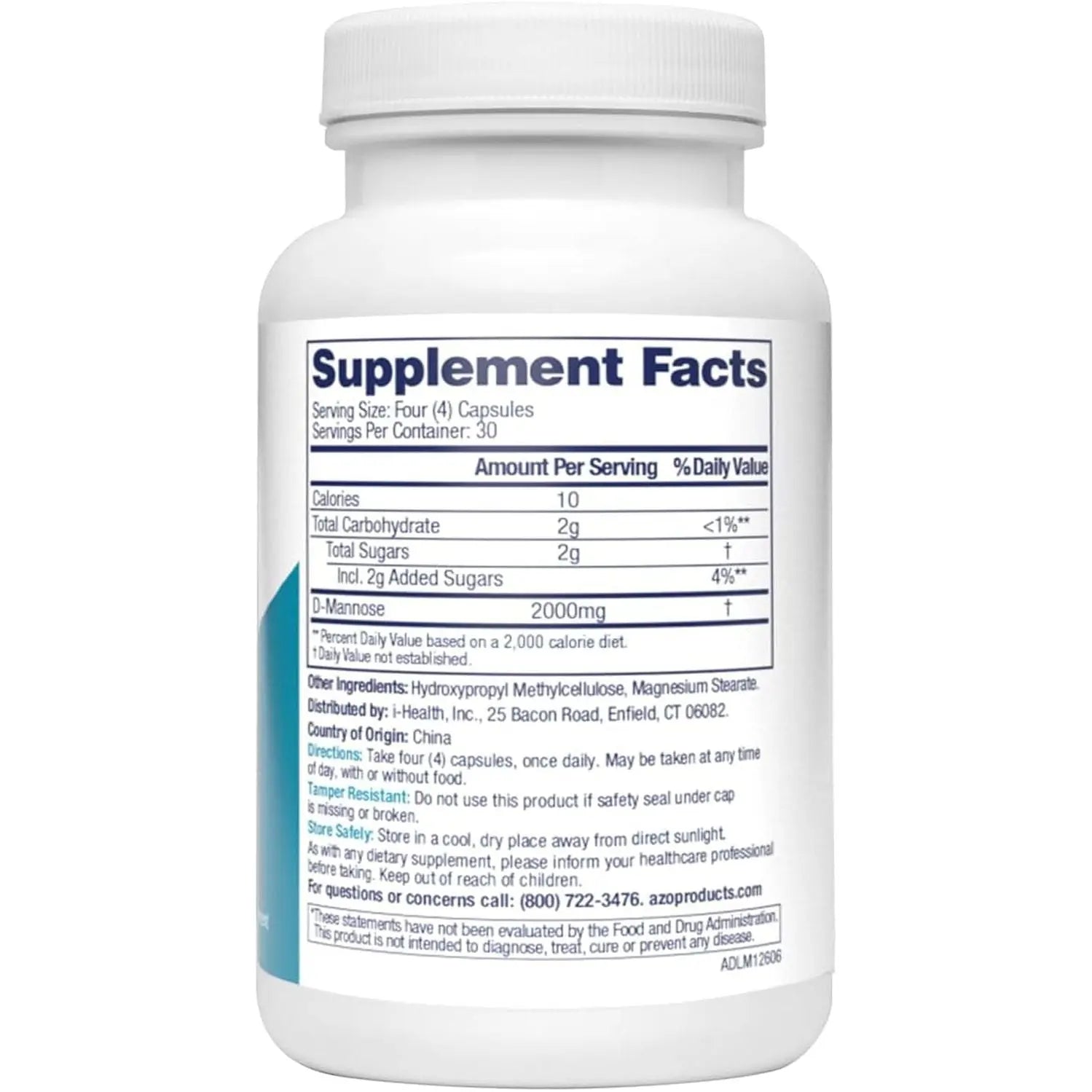 AZO Clinical Strength D-Mannose – 120 Capsules | Daily Support to Cleanse, Flush & Protect the Urinary Tract