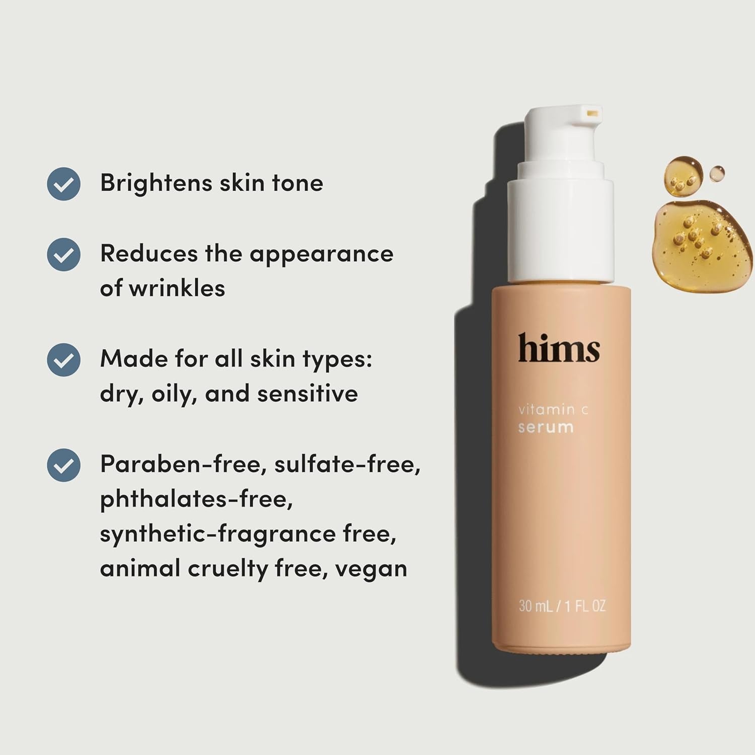 Hims Vitamin C Serum 30ml | Brightening & Anti-Ageing Serum for Men